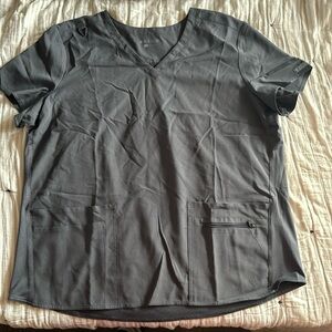Grey med couture scrub top xl